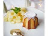 Gâteau au lait concentré sucré, brunoise d’ananas