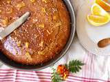 Gâteau au tahini et oranges confites, la surprise qui n'en est pas une