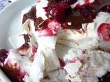 Pavlova cerise/chocolat, ma petite cherry se prend pour une Forêt Noire #Bataillefood9