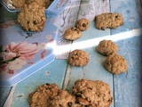 Biscuits à l'avoine et aux pépites de chocolat/Galletas de avena y pepitas de chocolate