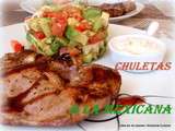 Chuletas a la mexicana / Entrecôtes  a la mexicaine