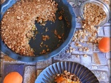 Crumble d'abricots aux flocons d'avoine / Crumble de avena con albaricoques