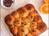 Gâteau orange et grué de cacao / pastel de naranja y nibs de cacao