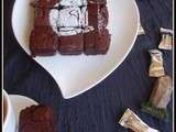 Minis Brownies nueces-caramelos a la flor de sal /minis brownies noix-caramels a la  fleur de sel