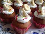 Cupcakes bananes chocolat blanc