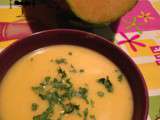 Velouté carottes-courge butternut au gingembre