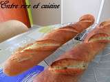 Baguettes maison enfin réussies