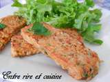 Bâtonnets (galettes) de riz aux lentilles corail et fines herbes...un accompagnement qui change