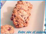 Cookies aux flocons d'avoine et pépites de chocolat