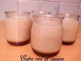 Flan au lait de noisettes sur caramel