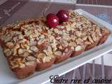 Gâteau 4 x 9 aux Cerises & Amandes effilées - Recettes autour d'un ingrédient # 7