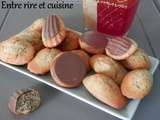 Madeleines en coque de chocolat (à la farine semi-complète)