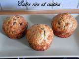 Muffins à la Crème fraîche, Amandes et Pépites de chocolat