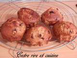 Muffins lait concentré sucré et pépites de chocolat