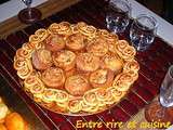 Palmiers feuilletés et briochettes aux noix et au saumon - 3