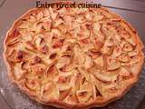 Tarte  alsacienne  aux pommes reinettes à la crème prise