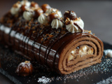 Bûche aux marrons légère