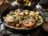 Côtes de porc en sauce charcutière