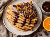 Crêpes au chocolat et à l’orange