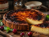 Gâteau basque brûlé ou cheesecake basque