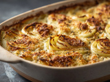 Gratin de fenouil, cardamome et parmesan