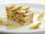 Mille-feuille de foie gras et artichaut
