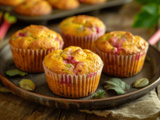 Muffins à la Rhubarbe