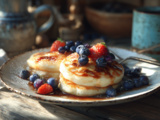 Pancakes sans gluten à la farine de riz et fécule de pomme de terre