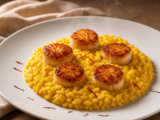 Risotto safrané aux Saint-Jacques