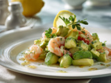 Salade d’avocats et crevettes au miel