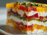 Terrine de feta aux poivrons multicolores