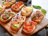 Bruschettas colorées