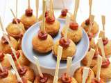 Cake pop aux olives et au chorizo