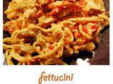 Fettucini au beurre de cacahuètes