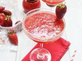 Frozen strawberry margarita