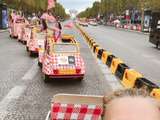 J’ai fait l’arrivée du Tour de France dans la caravane avec l’équipe Cochonou