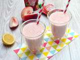 Milkshake nectarine fraise