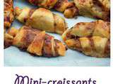 Mini-croissants au caviar d'aubergines