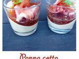 Panna cotta au chèvre et sa confiture de figues blanches