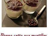 Panna cotta aux myrtilles sauvages