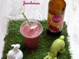 Smoothie grenade, pommes, banane et framboise