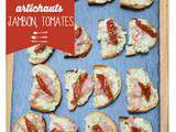 Tartinade artichauts, jambon et tomates séchées