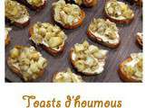 Toasts d'houmous et tartare de bulots