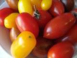 Profitons en c'est la saison! Petites tomates roties