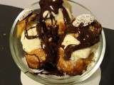 Super glace au chocolat blanc pour profiteroles de compét'