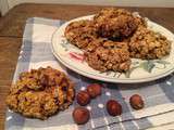 Biscuits croustillants aux flocons d’avoine et noisettes