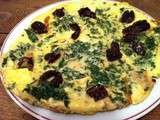 Frittata aux fanes de carotte et de betterave