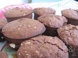 Brownies en chocolat en coeur