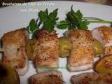 Brochettes de filet de perche du Nil aux olives