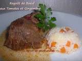 Ragoût de boeuf aux tomates et gingembre